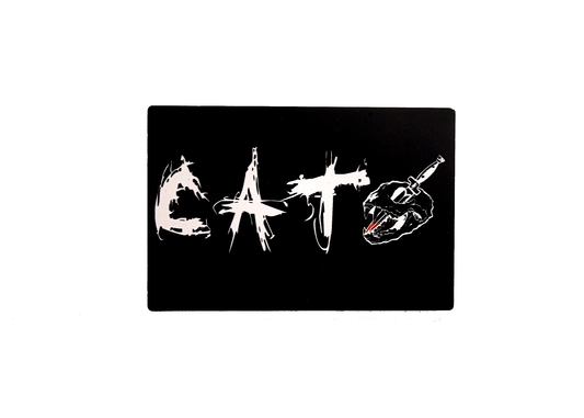 Cat/ 4 x 3 inch Metal Magnet
